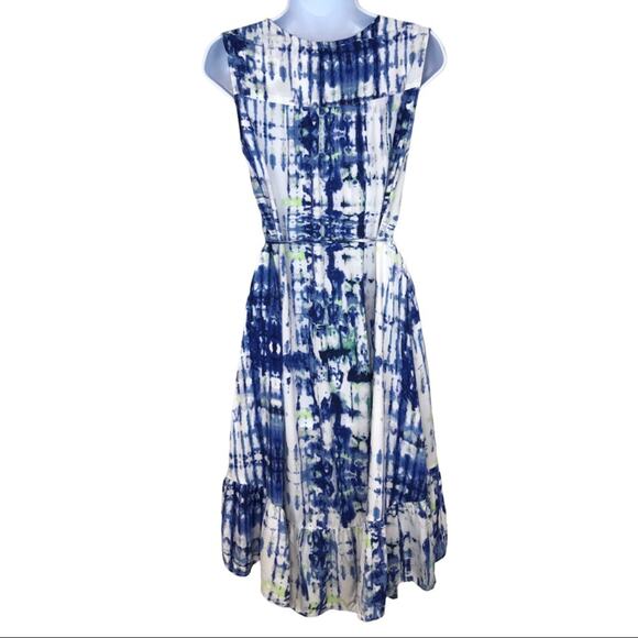 Beach Lunch Lounge Lou Lou Blue Tie Dye Dress - Picture 5 of 12